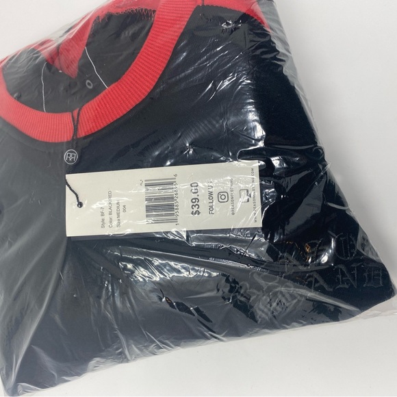 NWT Reason Clothing Reglan Crewneck Sweatshirt in Ted and Black, Size Medium - Picture 4 of 7